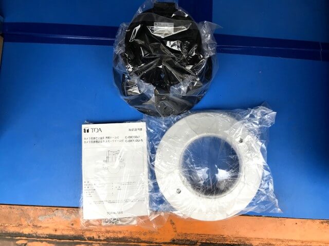 カメラ天井埋込金具 透明ドーム付[C-BK150U]